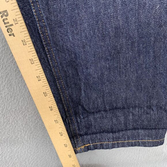 Pomandere Jeans Womens 27 Dark Wash Blue Mom High Rise Straight Leg Cotton Denim - Picture 7 of 15